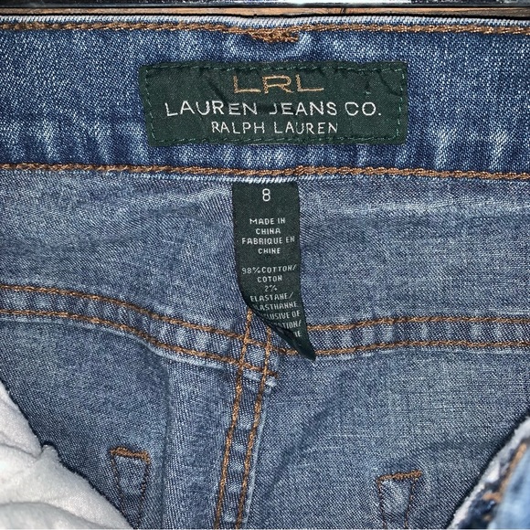 Women’s 8 RALPH LAUREN CLASSIC STRAIGHT Blue Denim Jeans Excellent Vintage - Picture 10 of 14